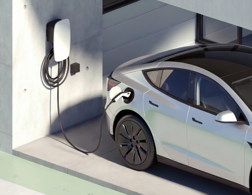 Instalación de cargador EV en cochera